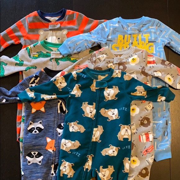 simple joys made by Carter’s Other - 12M Boys Fleece Pajama Bundle 6 Pairs (4)